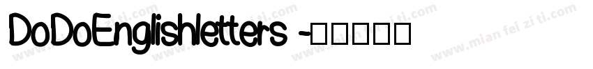 DoDoEnglishletters 字体转换